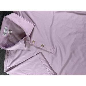 Peter Millar Summer Comfort Pink Stripe Men's Polo Shirt - XL Golf Performance